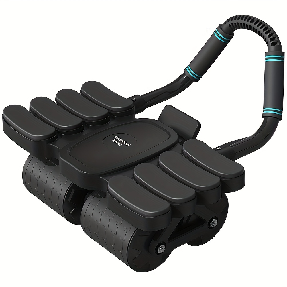 ab roller with automatic rebound for abs and   four wheel ab roller with elbow support pad non electric muscle exercise equipment suitable for home fitness   used all year round