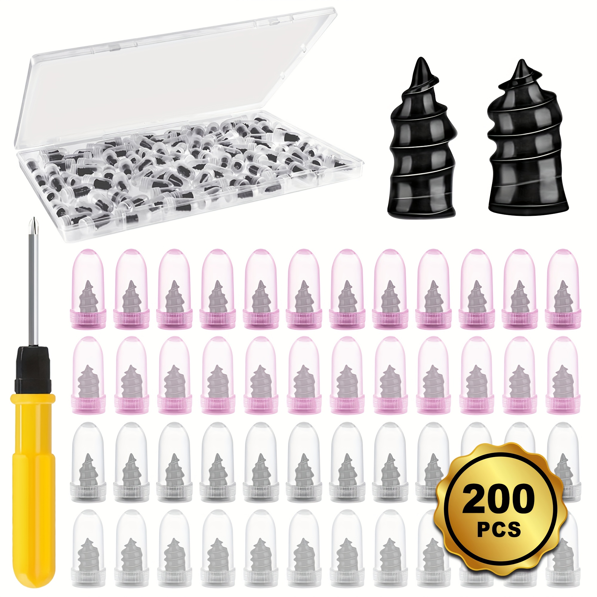 TEMU 300/200/120pcs Tire Repair Nails Kit, Rubber Screws Fast Tool Self-service Tire Repair Set, Vacuum Tire Repair Nail For Car Motorcycle Auto Bike
