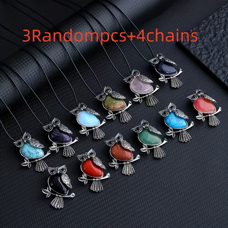 TEMU Collier pendentif vintage sur branche en naturelle, chaîne de pull bohème en corde de , couleur aléatoire