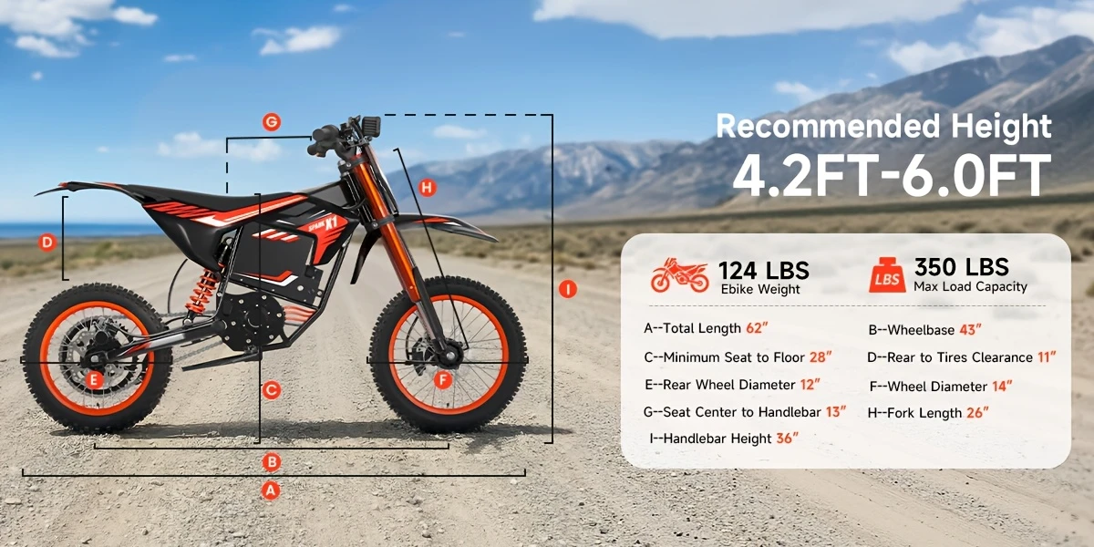 X1 Spark Electric Dirt Bike - High Performance Off-Road E-Bike – detail 4