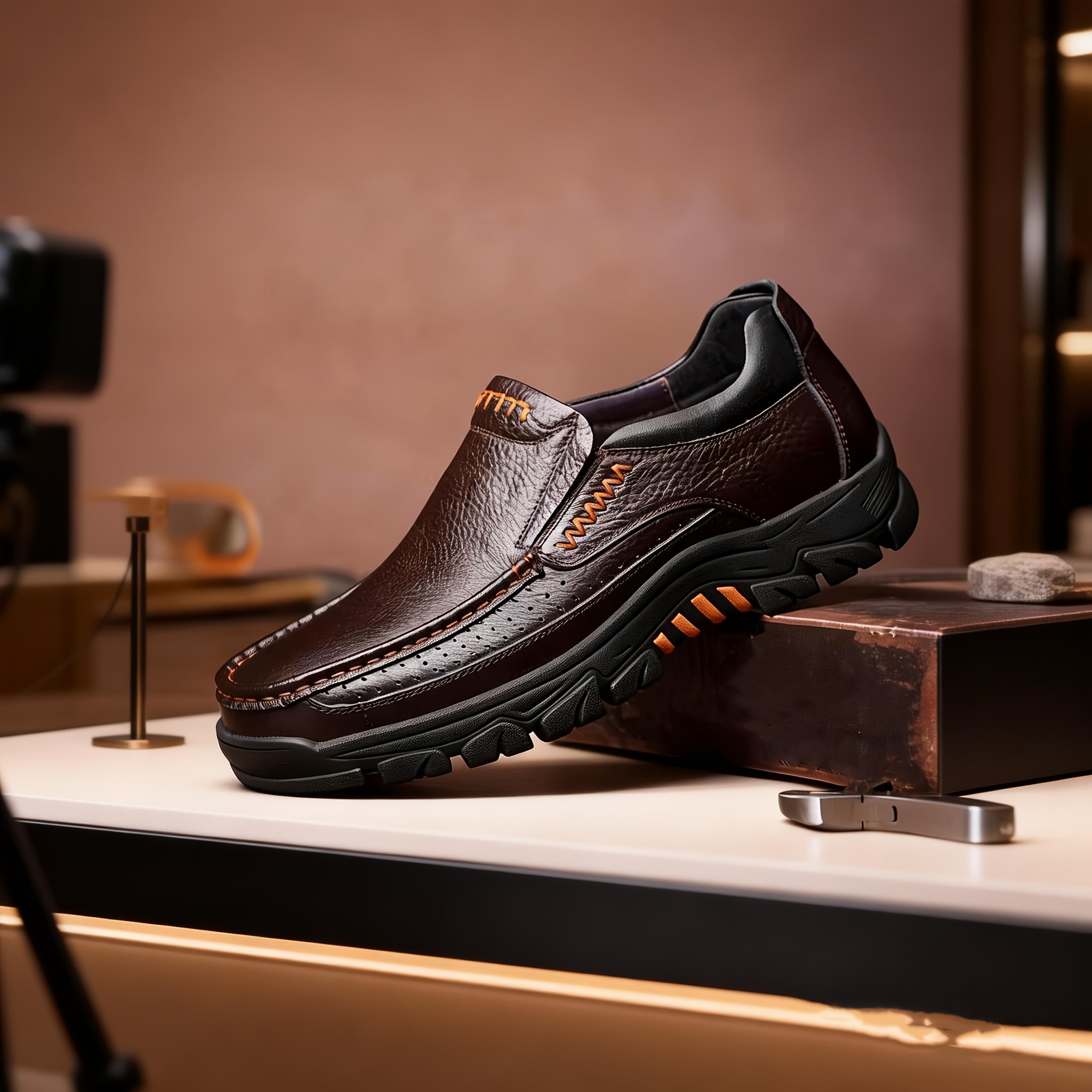 Men's Shoes, Dad Shoes, Large Size Men's Shoes 40 To 50, Casual Business Shoes For Elderly Men, Father's Soft-sole Shoes, Men's Thick-sole Shoes