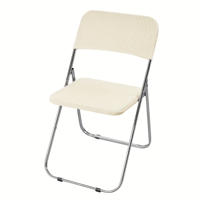 2pcs Elastic Corn Flannel Folding Chair Seat Cover Protector