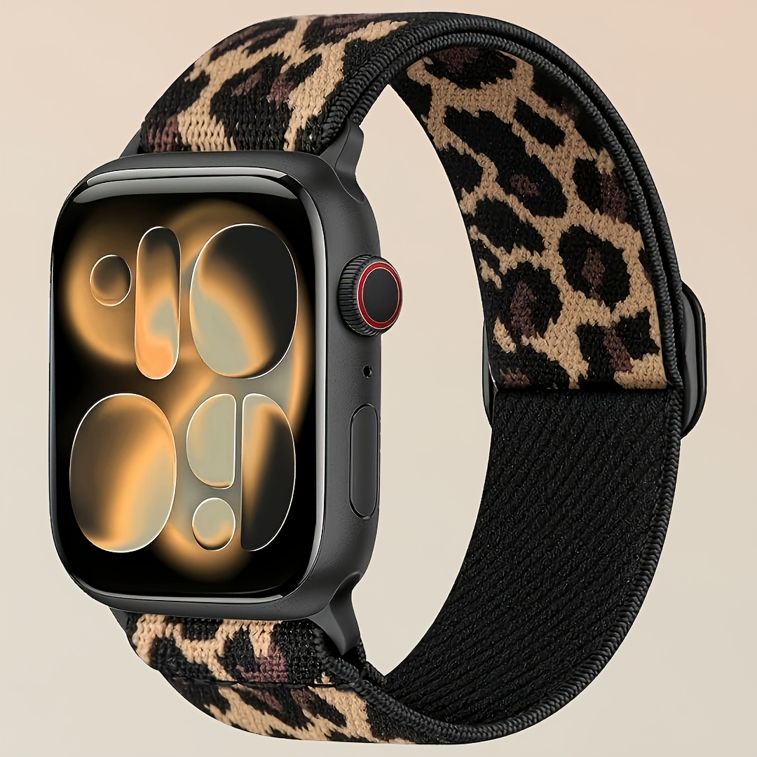 TEMU Nylon Elastic Sports Single-loop Watch Band, Fits For Watch 38mm/40mm/41mm/42mm/44mm/45mm/46mm/49mm, Adjustable Stretch , Compatible With Iwatch