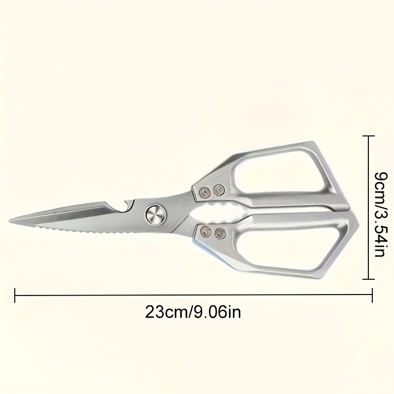 TEMU Kitchen Stainless Steel Scissors, Chicken Bone Scissors, Outdoor Meat Scissors, , Restaurants, Butchers, Kitchen Supplies