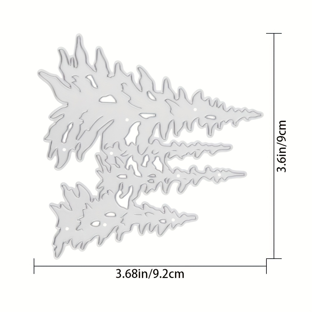 TEMU 1pc Decorative Tree Making Metal Cutting Die - Suitable For Scrapbooking, Card Making Craft Die - Elegant Metal Texture - Greeting Card Making -
