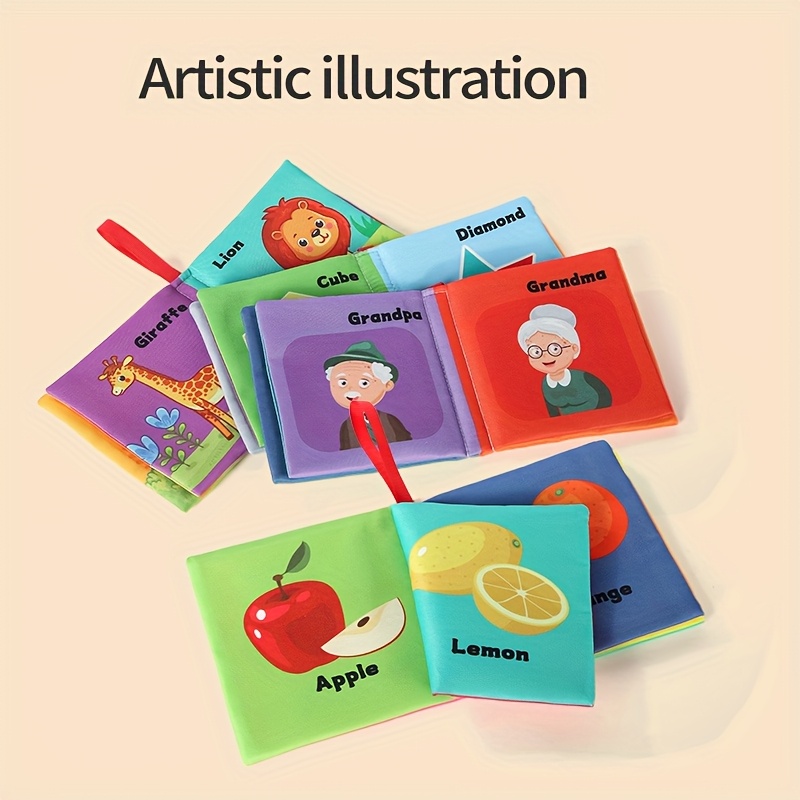 Washable Tear-Resistant Cloth Book, Infant Sensory Toy