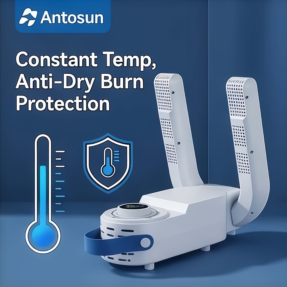 exclusive Antosun Footwear Dryer Odor Eliminator for Shoes, Equipped with Timer, Glove Dryer for Boxing, Collapsible, Suitable for Ski Boots, Socks, And Sneakers, Color: White, Without Battery 3 exclusive Antosun Footwear Dryer Odor Eliminator for Shoes, Equipped with Timer, Glove Dryer for Boxing, Collapsible, Suitable for Ski Boots, Socks, And Sneakers, Color: White, Without Battery - Image 3