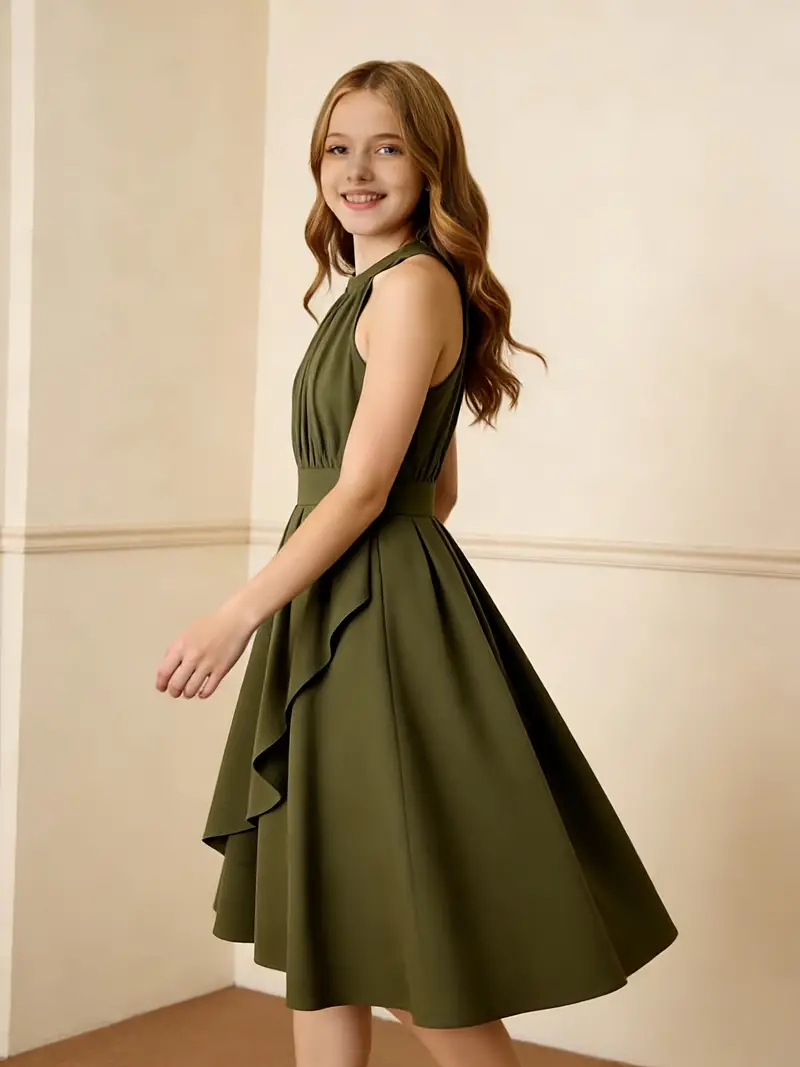 7 14 year old girls backless neckline length dress in - Temu Mauritius 7 14 year old girls backless neckline length dress in - Temu Mauritius