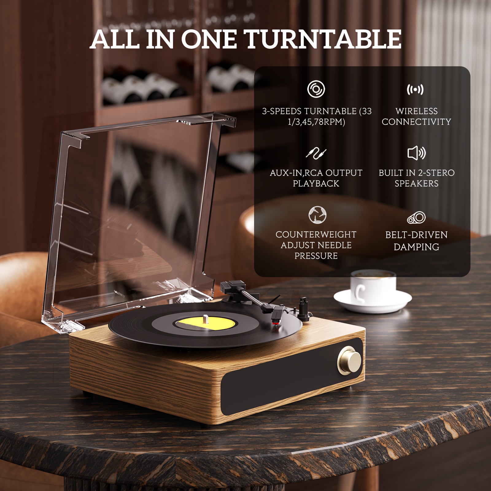 Partes De Un Tocadiscos De Vinilo Partes De Un Tocadiscos De