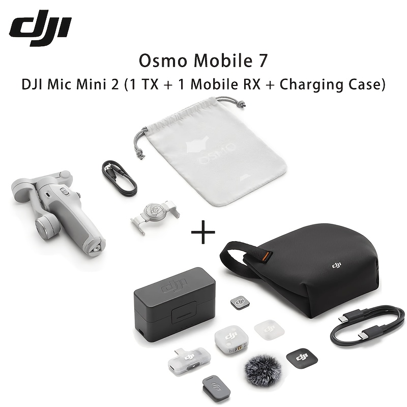 Mobile 7 And Dji Mic Mini 2 (1 Tx And 1 With Charging Case)