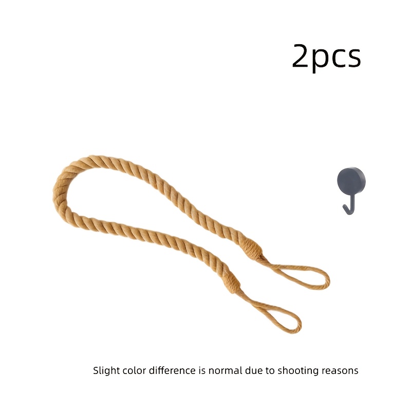 TEMU 2pcs Set (1 +1 Storage Hook) Retro Knot Style , Anti Pinch Hand Fabric Wedge Protective Door , Anti-collision Silent , Suitable For