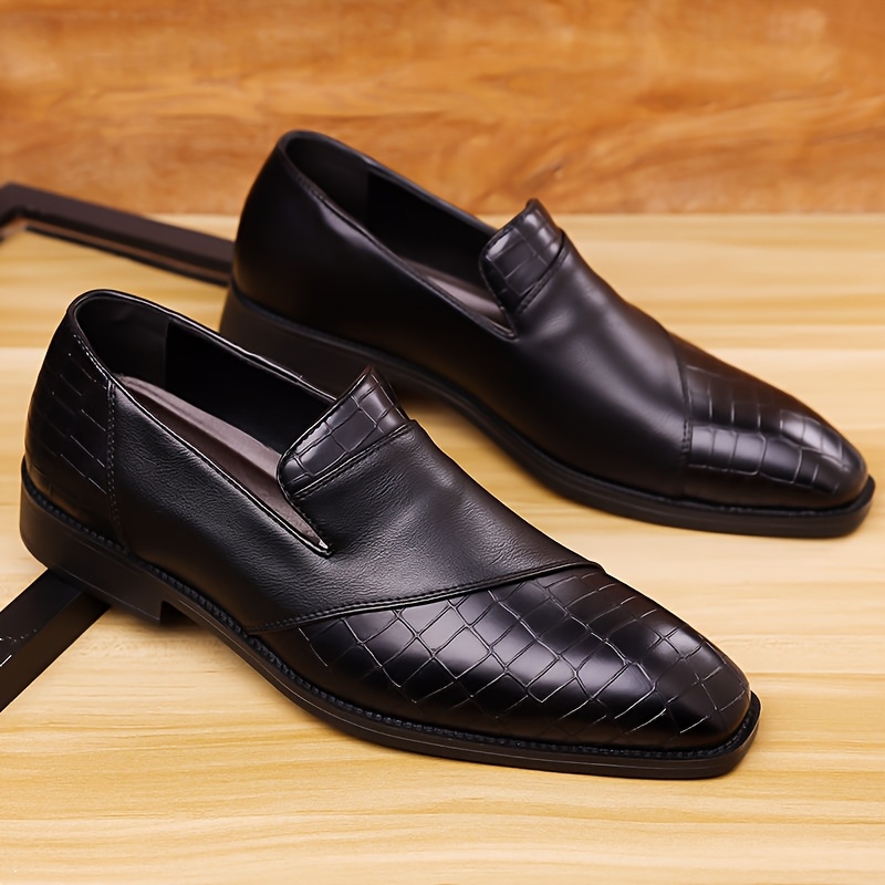 zapatos de vestir sin cordones para hombre - mocasines marrones elegantes con   de   y   negra, diseño de punta redonda para   casual de negocios o casual 7
