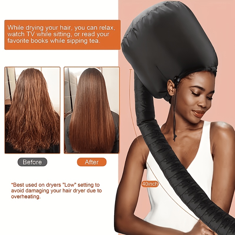 Universal Curling Diffuser & Hands-Free Drying Cap Hair Dryer Set