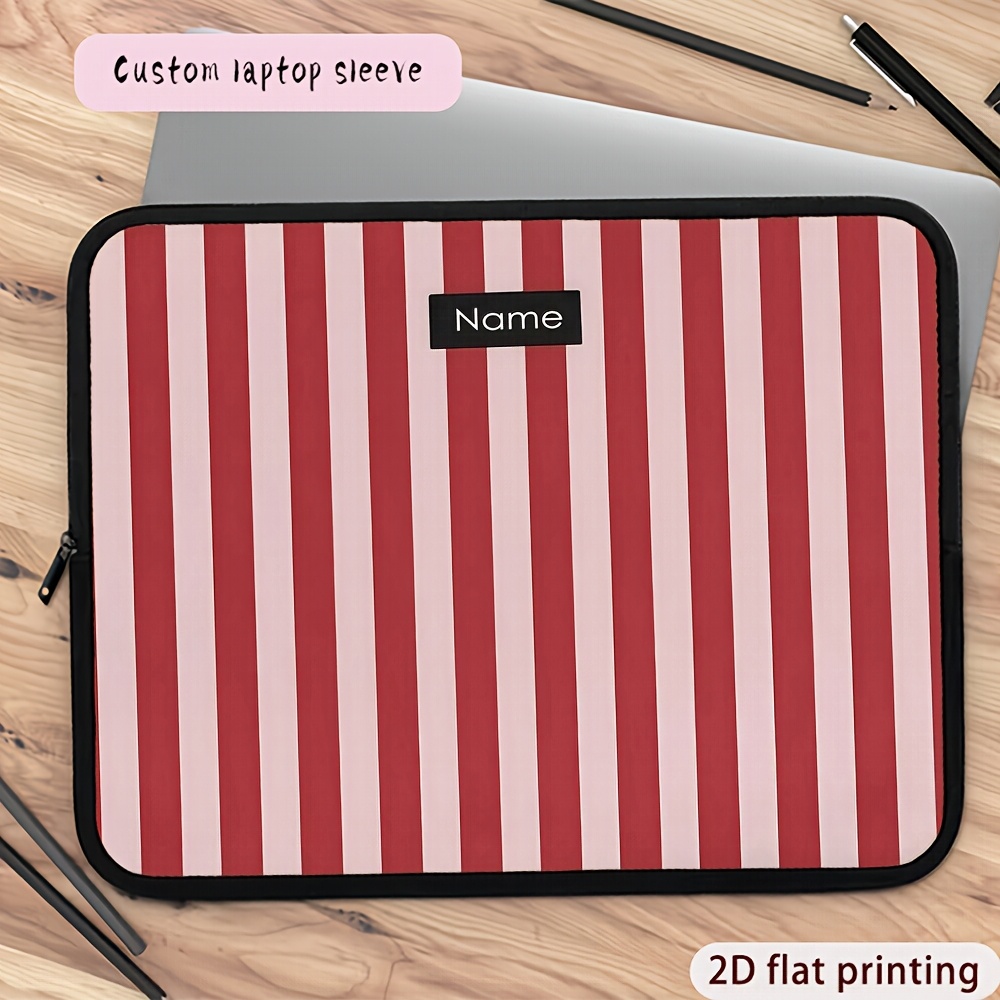 TEMU 1pc Text/ Laptop Sleeve Case Compatible For 10"/12"/13"/15"/17" Laptops, Computer Cover With Zipper Closure, Lightweight Sleeve Suitable For,