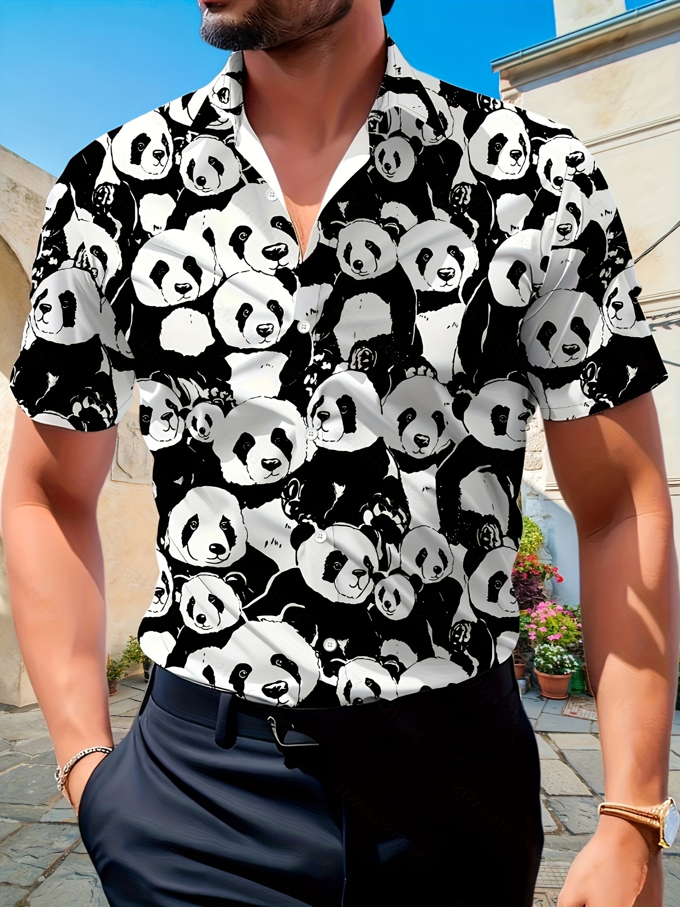 panda print shirt Mauritius