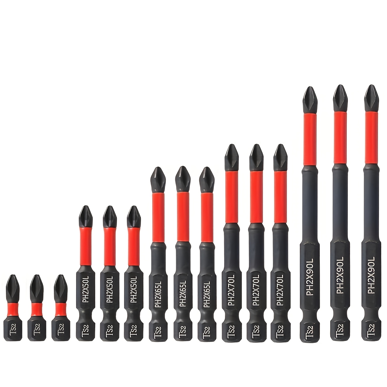 TEMU 15pcs Magnetic Screwdriver Bit Set, Magnetic Screwdriver Drill Bit Set, High Torque Screwdriver Drill Bit,quick Change Screwdriver Bits, 1/4"