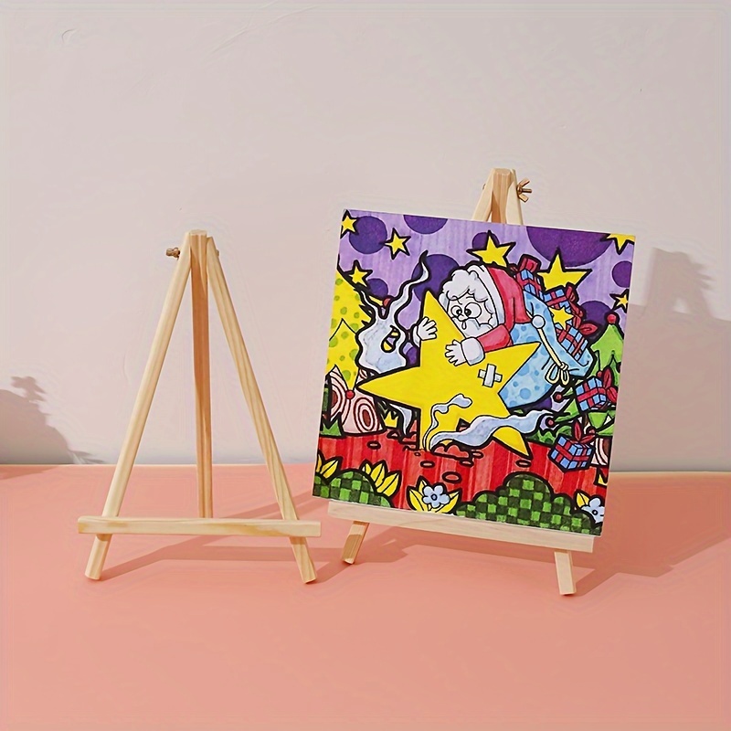 

1pc Classic Easel Stand - Display For Art, Cards, And Postcards - Ideal For Home, School, - Sturdy Design With