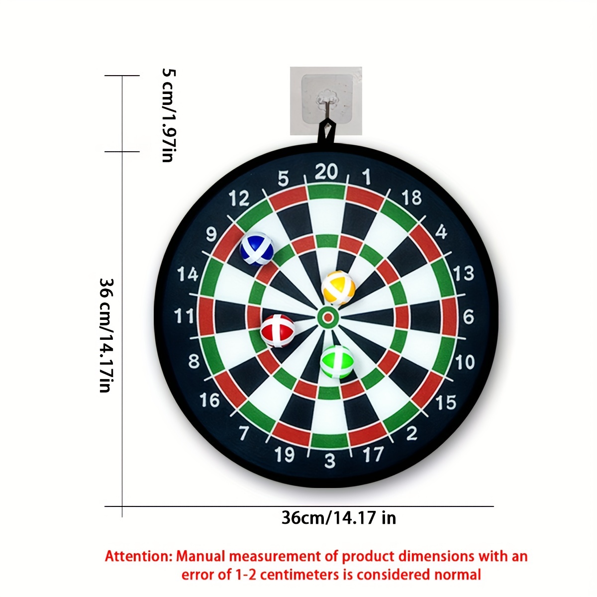 12 Sticky Balls/6 Sticky Balls, Dart Board Set Indoor Outdoor Toy Balance Training Parent-Child Interactive Birthday Party Game Supplies