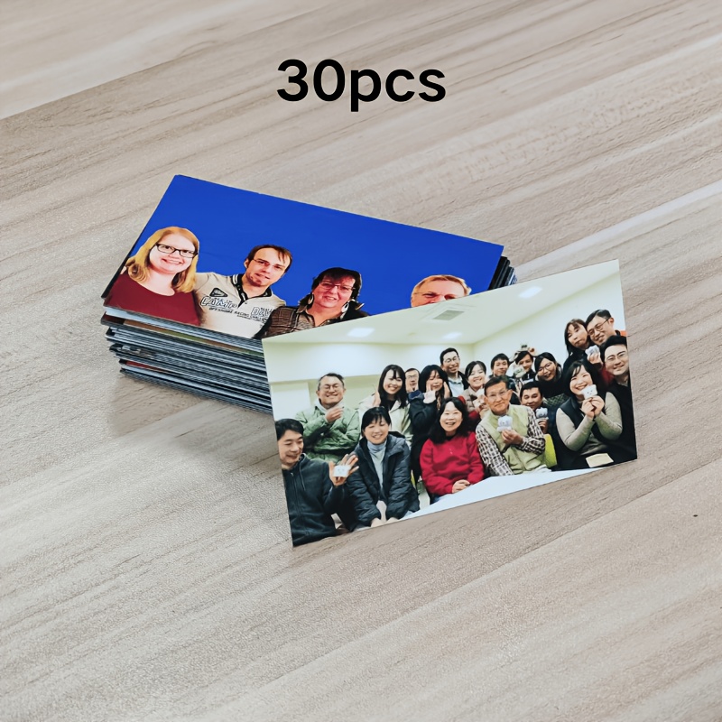 TEMU 30pcs Custom Photo Fridge Magnets, Personalized Magnetic Sticker Set, Corporate Promotional Logo, Agent Promotional Magnets, Trade Show