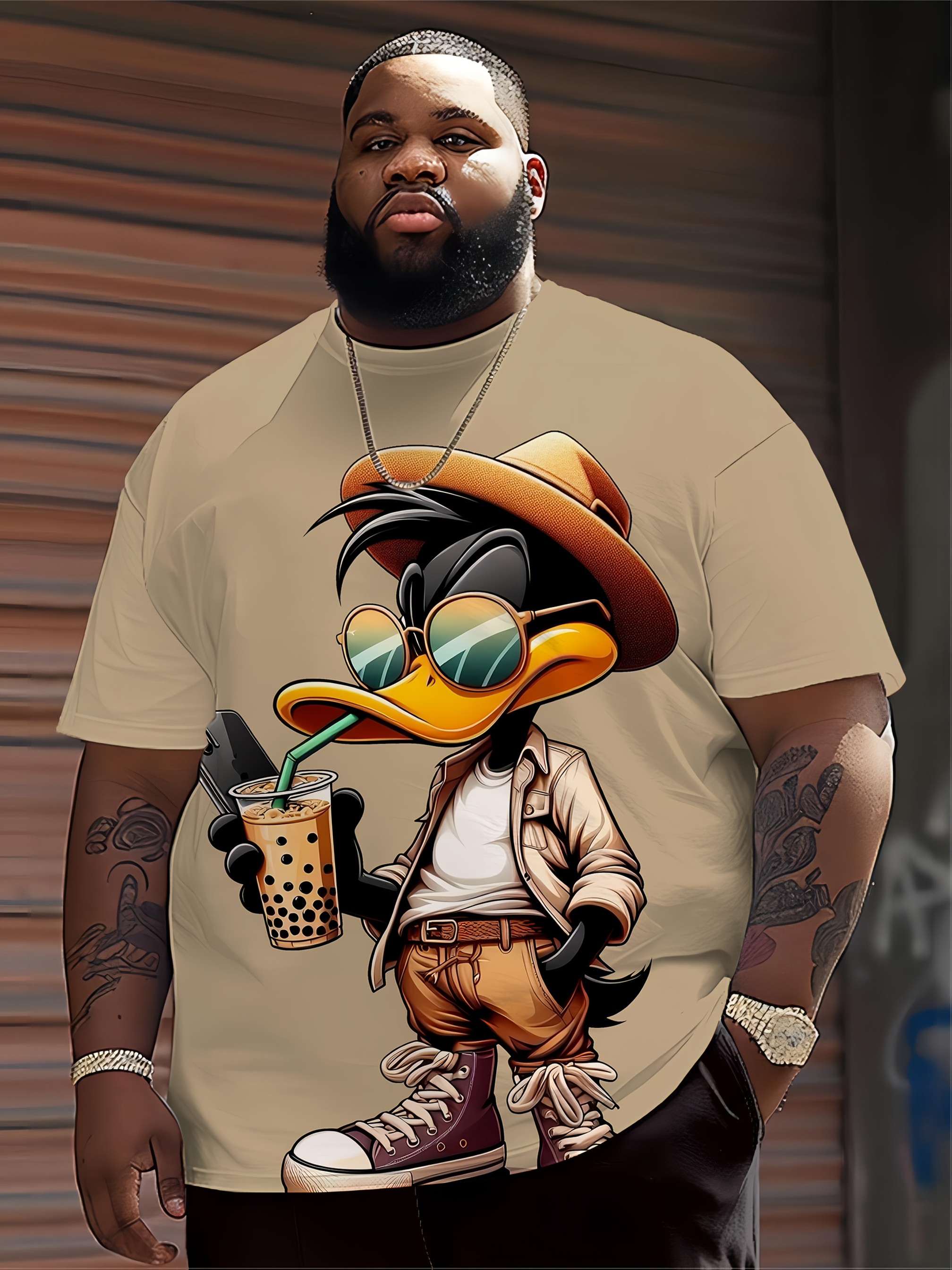 Graphic T-Shirt Featuring Anime Characters for Plus Size Men | Made from 100% Polyester | Round Neck Sports Tee for Men | Short Sleeves with 3D Print | Slightly Stretchy Fabric | Casual Summer Knit Tops | Standard Adult Shirts