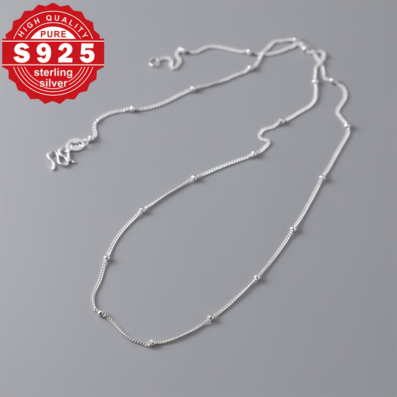 Women's S925 Pure Silver Versatile Necklace