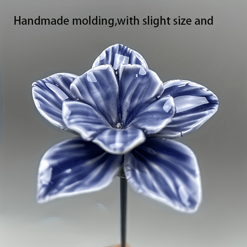 Image of Honey For Bee Ceramic Flower Feeder, Sugar Feeder For Bees, Handmade Ceramic Flower Feeder, Suitable For Indoor Decoration And Outdoor For Bee Feeding