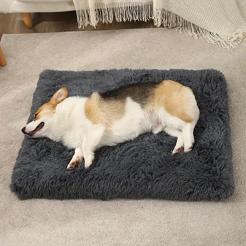 

1pc Dog Bed Mat Dog Sleeping Mat Mattress Washable Dog Cushion Plush Dog Crate Pet House