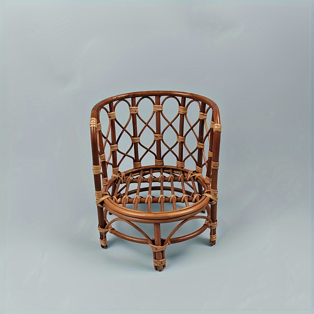 retro photography chair woven rattan chair photoshoot props photography posing furniture details 2