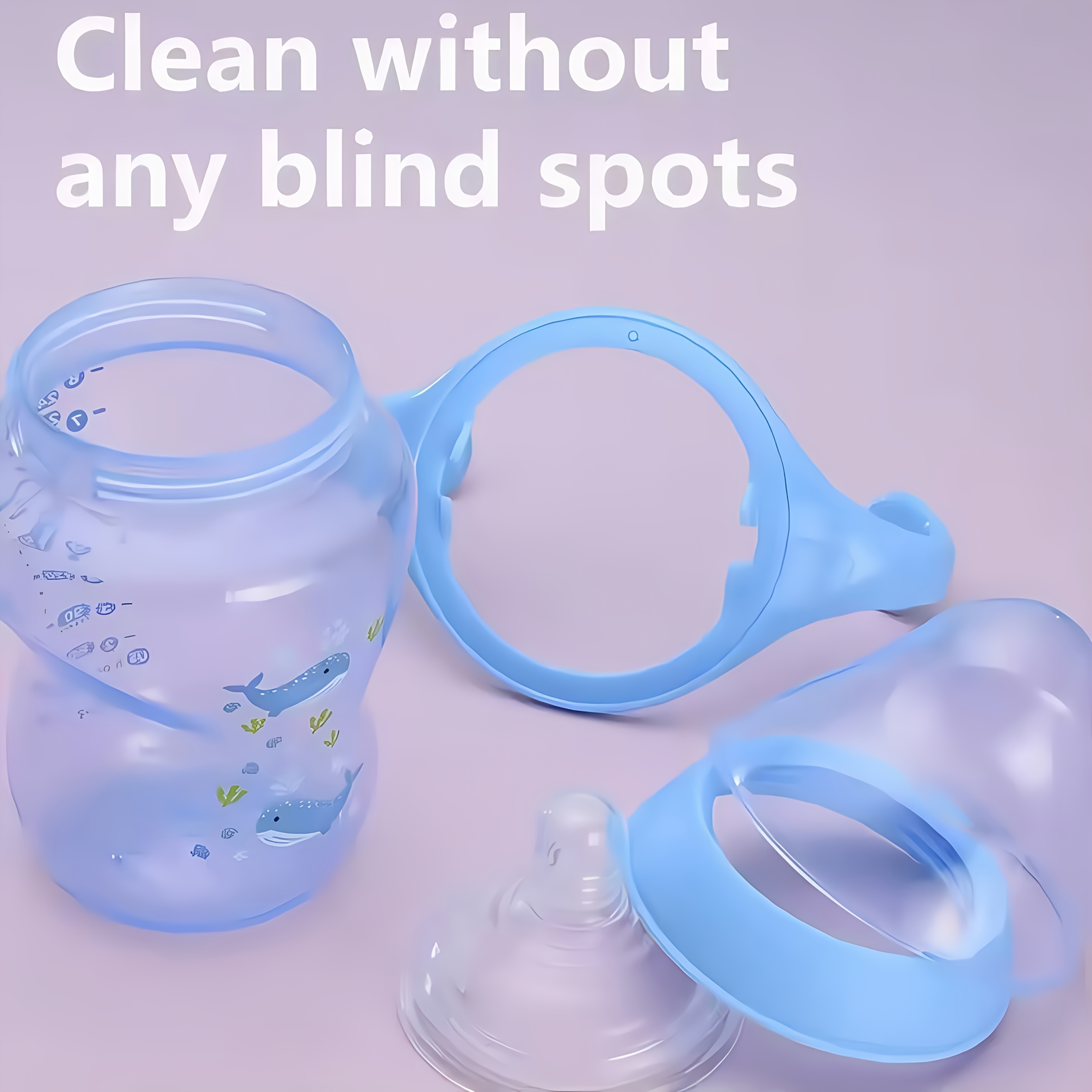 Gloednieuwe babyflessen met afneembare handvatten