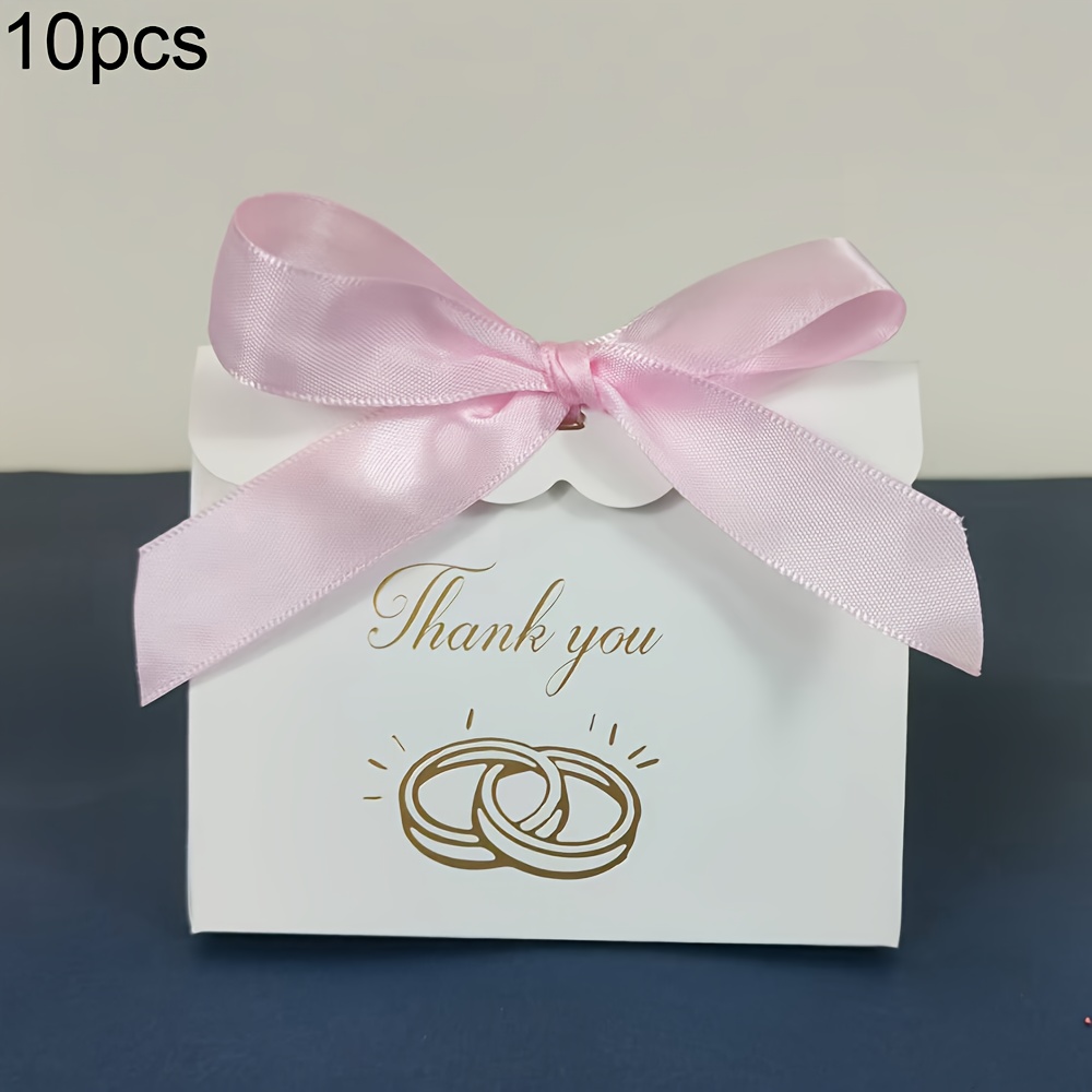 10pcs Creative Mini Thank You Gift Box Packaging