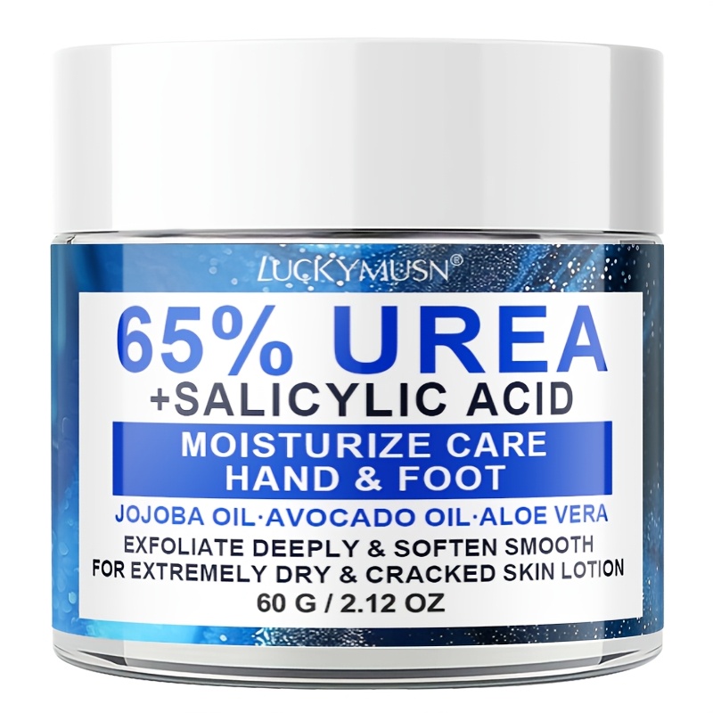 Image of Urea Salicylic Acid Hand And Foot Cream, Moisturizes Dry, Cracked Feet For , , Contains Vitamin E, , Aloe Vera, Jojoba, Alcohol-free, Suitable For Types, 60g