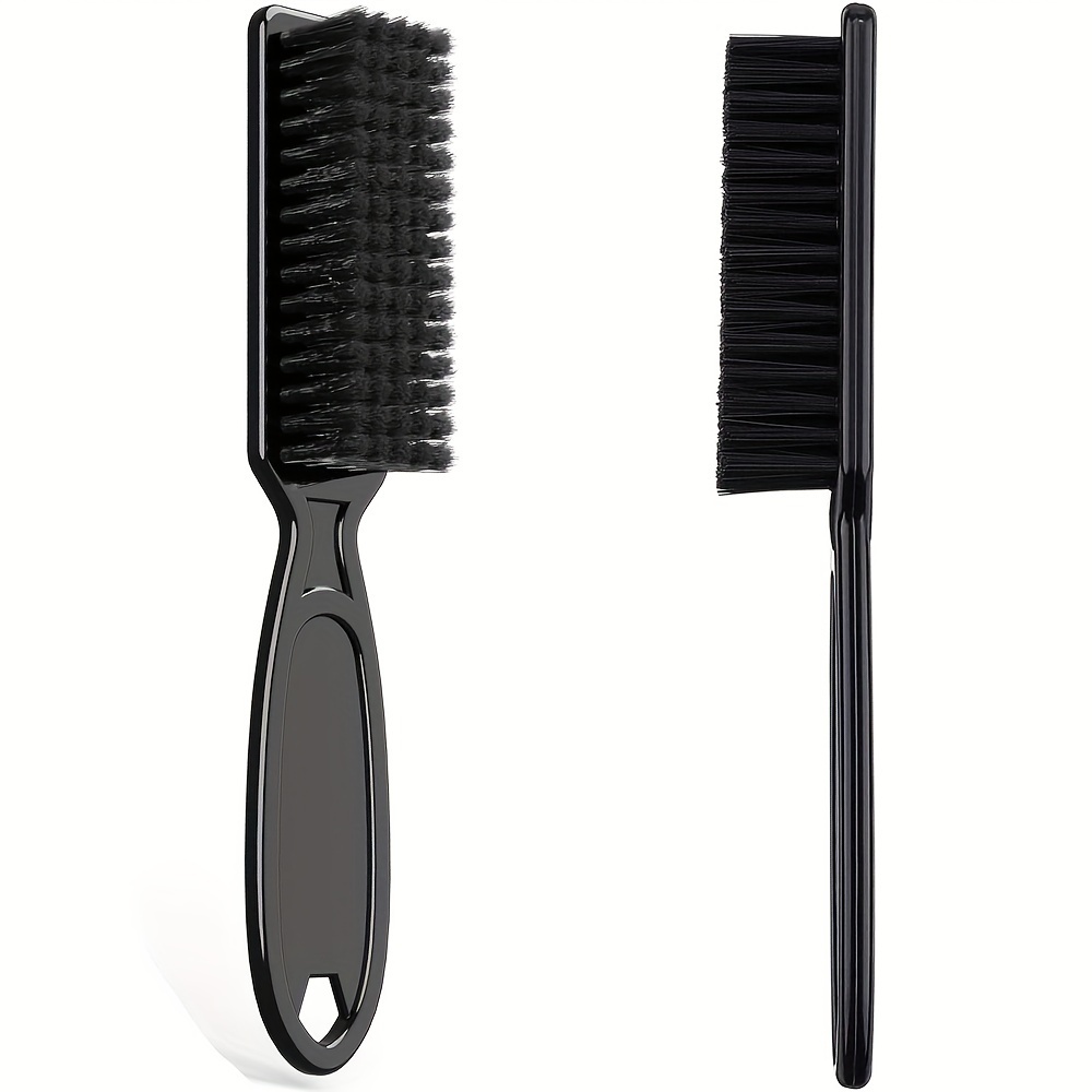 Image of 2pcs Barber Brush - Clipper Cleaner Brush For Men Women - Small Barbers Brush For Clippers Hair (black)