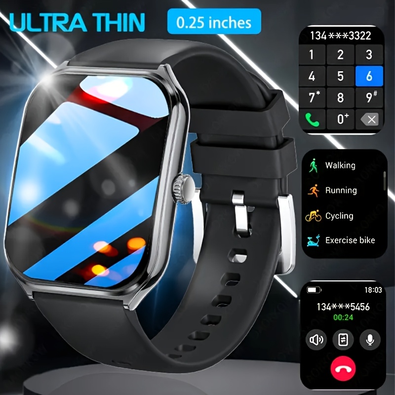 Montre Connectée Fitness AMOLED 1.96" - Ultra Mince Étanche, Compatible Android/iOS - Neuf Sous Blister