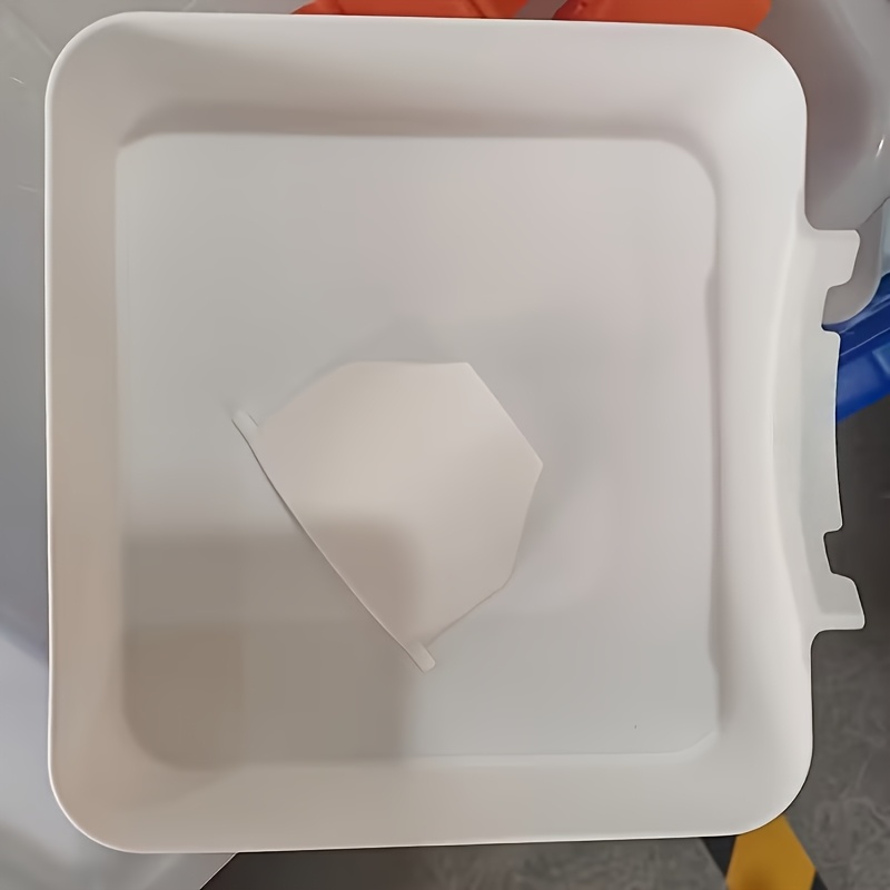 TEMU Lot de 2 pièces (Plateau de nettoyage avec ), Bac de vidange pour machine à laver, Empêche efficacement le débordement d'eau sur les sols de ,