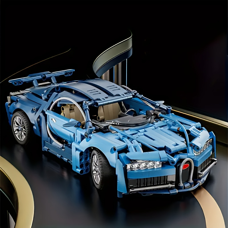Particle Racing Car Building Blocks High Difficulty Advanced Model