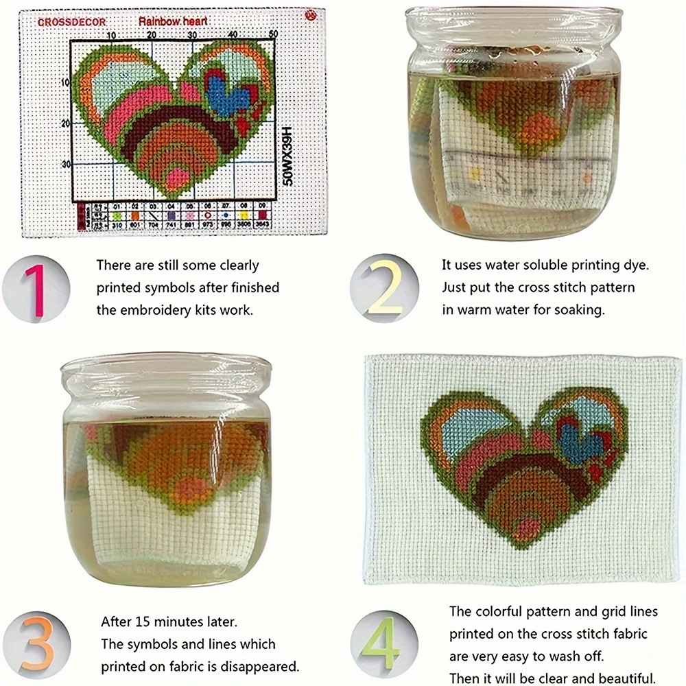 Cross Stitch Pattern Kit, DIY Thread Art Needlework