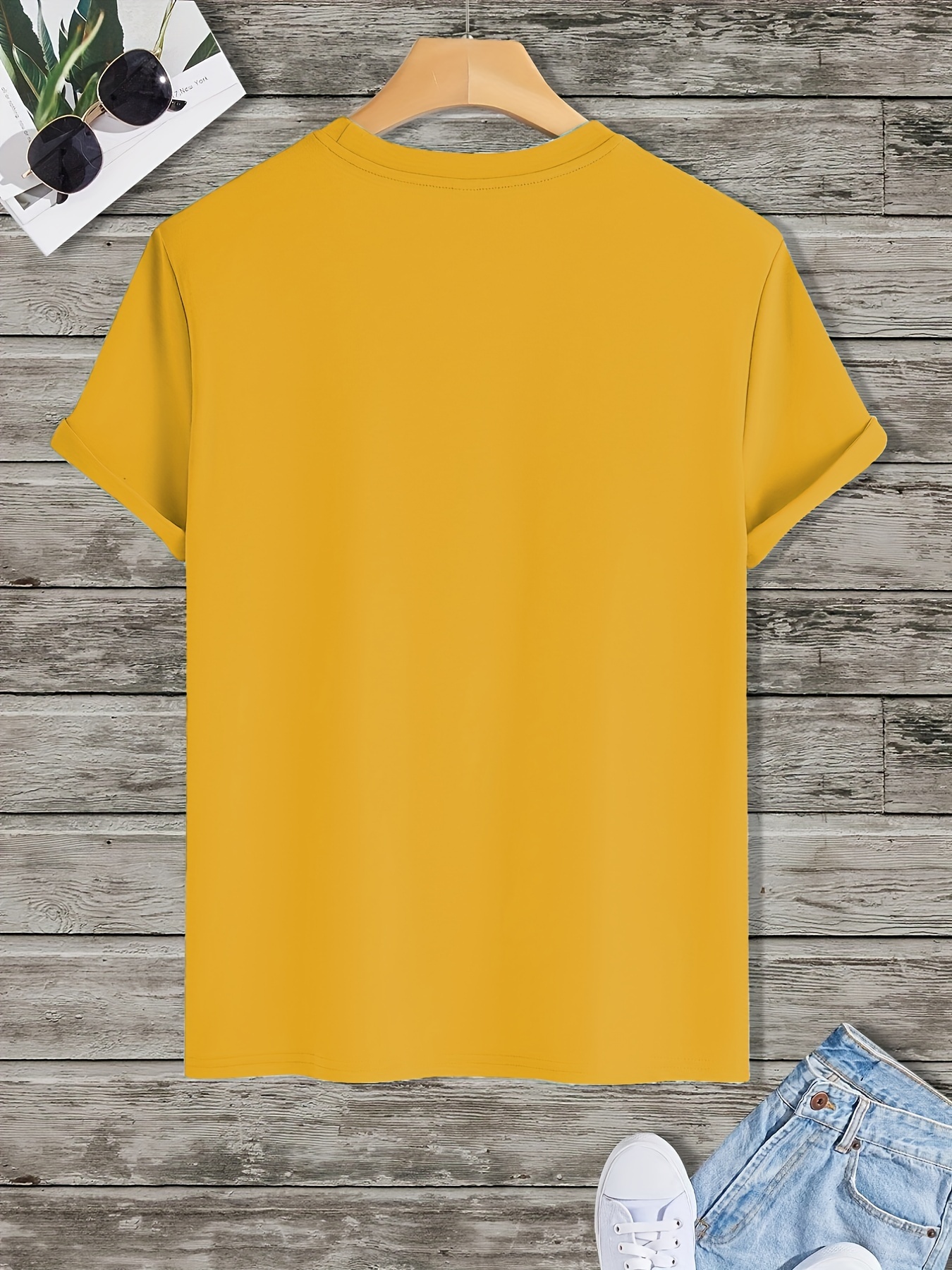 Men'S Print T-Shirt, Short-Sleeved Casual Round-Neck T-Shirt for Summer