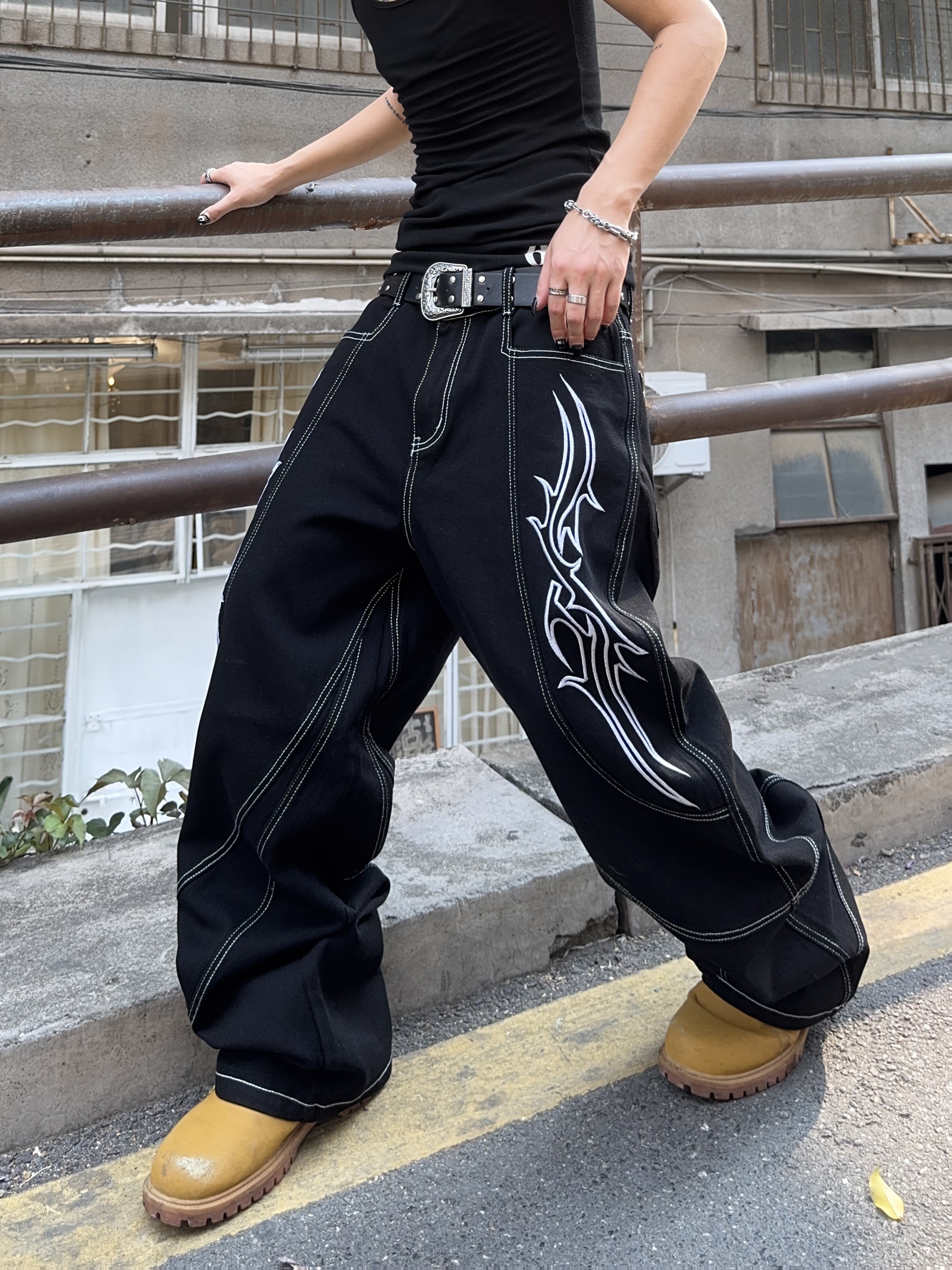 Calça Masculina Loja De Roupas De Rap Calça *-Fit Masculina