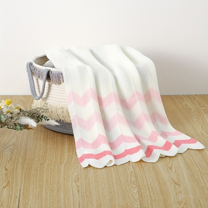 Soft Colorful Knitted Blanket, Air Conditioning Throw Blanket