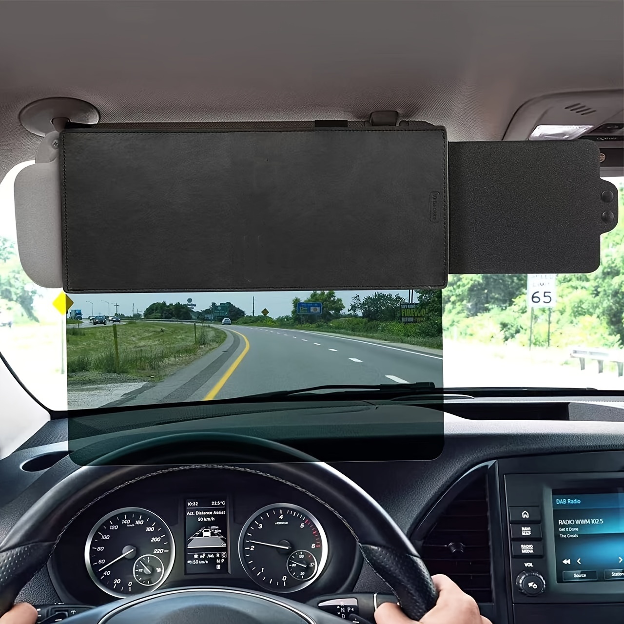 

1pc Car Sun Visor Extender Anti-glare Sun Blocker Car Window Sunshade And Uv Blocker Universal For Cars Interior Accessories