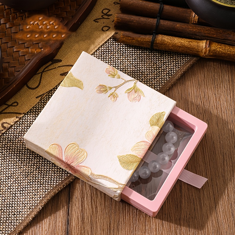 New Chinese-style Floral Jewelry Box, Antique PE Floating Storage Box