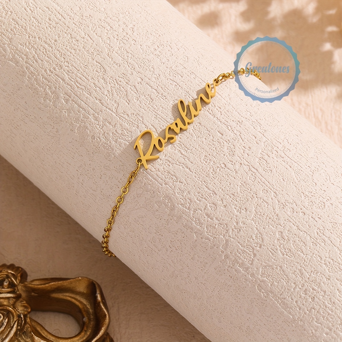 E-shop Geburtsstein Namensarmband, personalisiertes Geburtssteinarmband, personalisiertes Namensarmband, personalisiertes Initialarmband,