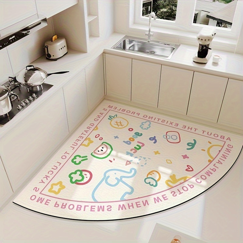 

Quick-dry Cartoon Kitchen Mat | Non-slip, Easy-clean Diatomaceous Earth Rug | Versatile For Laundry, Bedroom & Shower | 3mm Thick