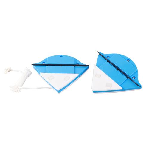 double sided magnetic window cleaner reusable glass wiper tool for 3 8mm thick single layer and with hanging loop no power required for home kitchen bathroom and outdoor use windshield cleaner
