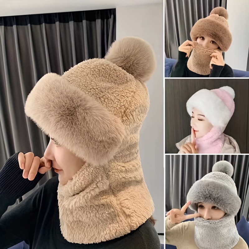 

Knit Hat Ear & - Windproof, For | For Cycling & Christmas