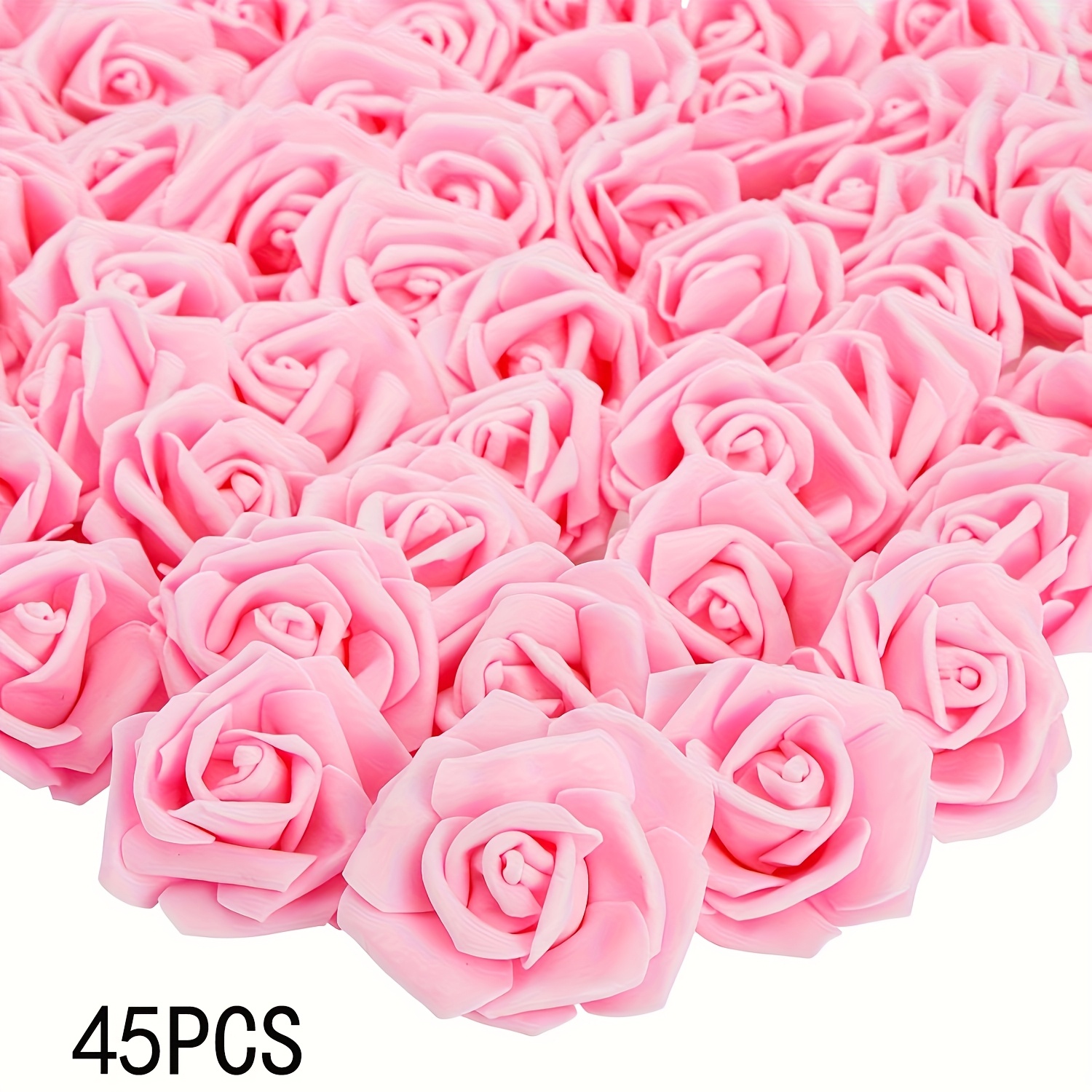 45pcs Artificial Flowers, Fake Flowers Roses Perfect For Wedding Bridal Bouquets Centerpieces Bridal Shower Party Home Flower Arrangement Flowers Decorations