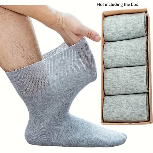 8pcs extra large socks non restrictive cuff soft breathable fabric designed for sensitive feet and swelling unisex nonrestrictive fit loose fit suitable for neuropathy swelling or
