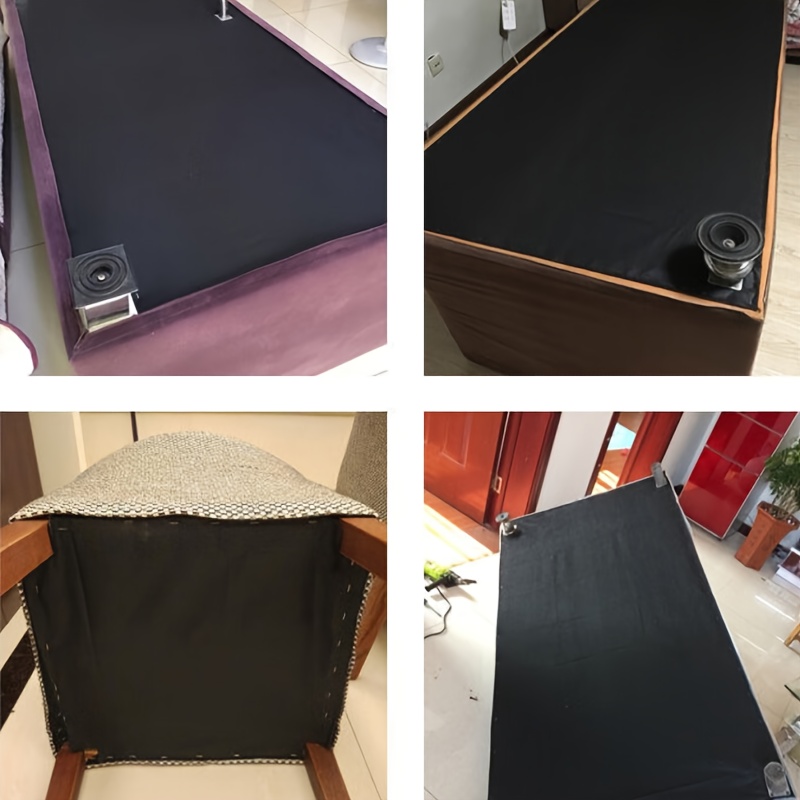 black upholstery dust cover fabric polyester ideal Temu Saudi Arabia