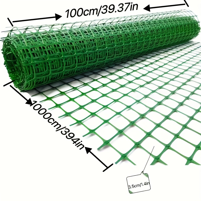 TEMU Green Thickened Anti-aging 1x10 Meter Plastic Fence, Heavy-duty Durable Green Plastic Net And Fence Net, Which Are Used For Plastic Fences Such