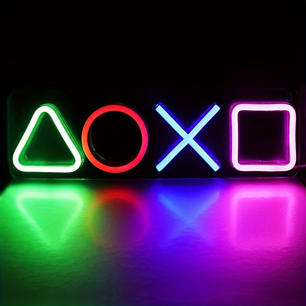 

Usb-powered Neon Game Controller Led Wall Light - Modern Acrylic Night Light For Gaming Room & For Man Cave Decor